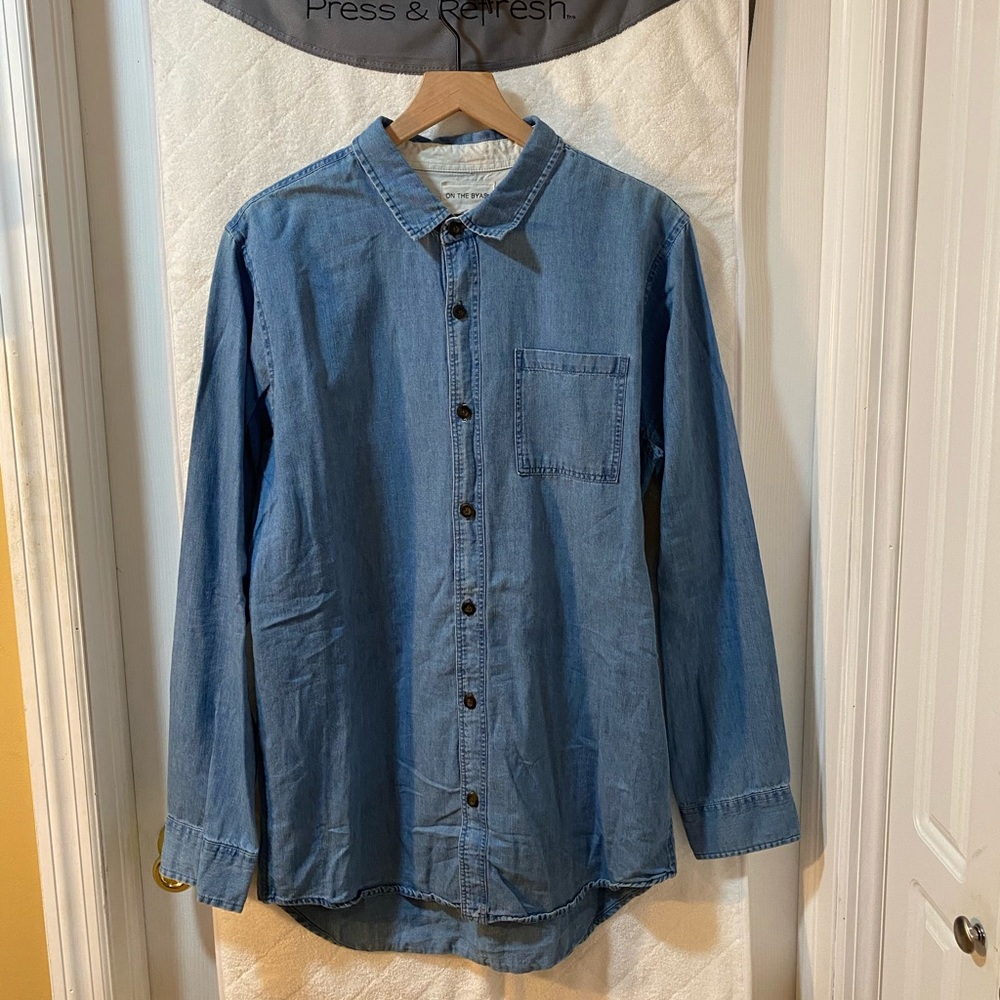 On The Byas Denim Button up